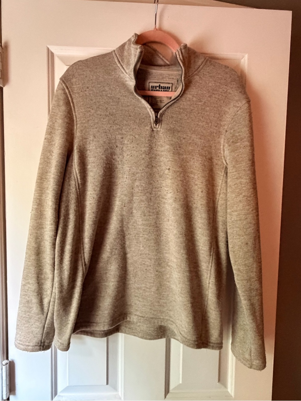 urban pipeline Men’s Light Heather Gray Quarter-Zip Pullover